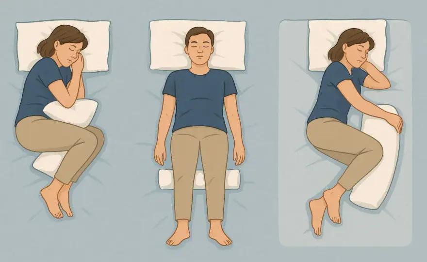 Come dormire con la pubalgia? Posizioni e cuscini utili