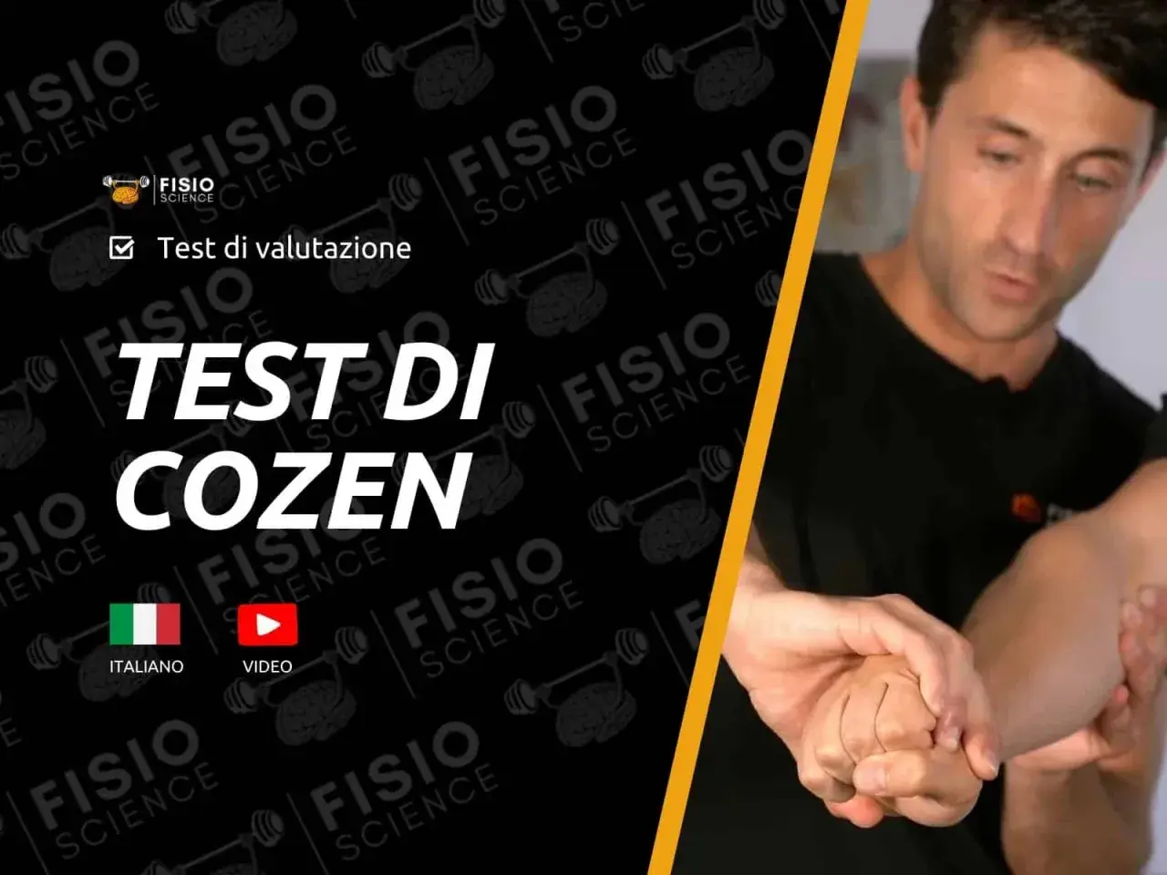 Esecuzione del test di Cozen per valutare la salute del gomito.